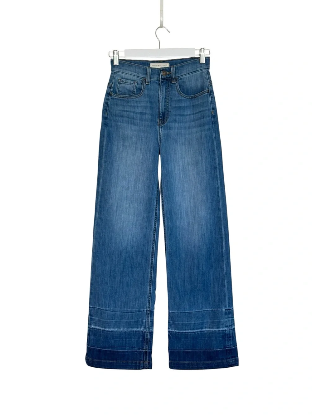 Current/Elliot Wide Leg Jeans The Navigator in Doheny Size 25